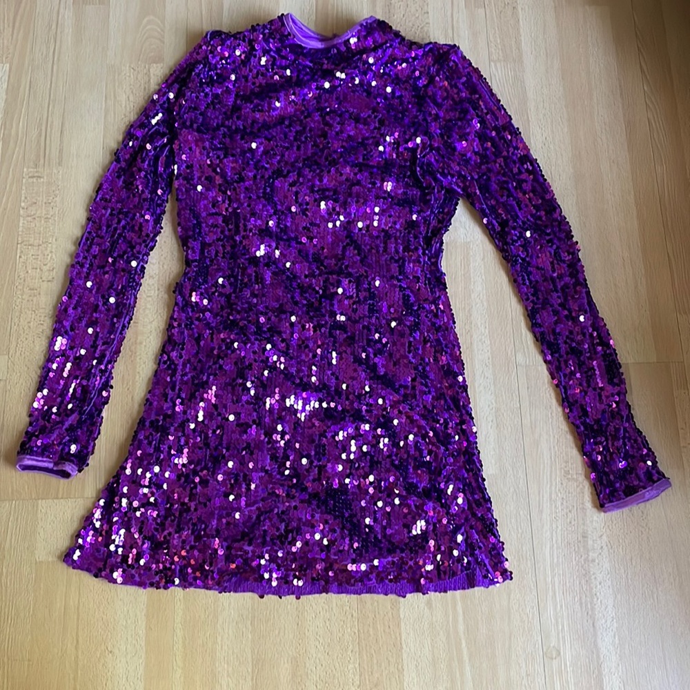 Balera Purple Sequined Dress